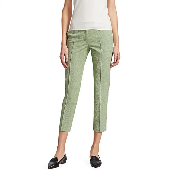 Akris Punto Green Cropped Pants Size 2 - Picture 10 of 12